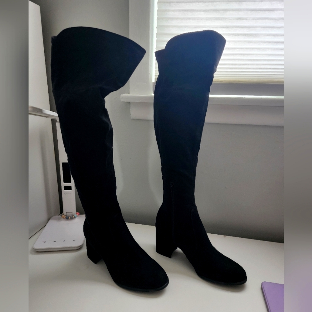 Unisa Black Over the Knee Boots
